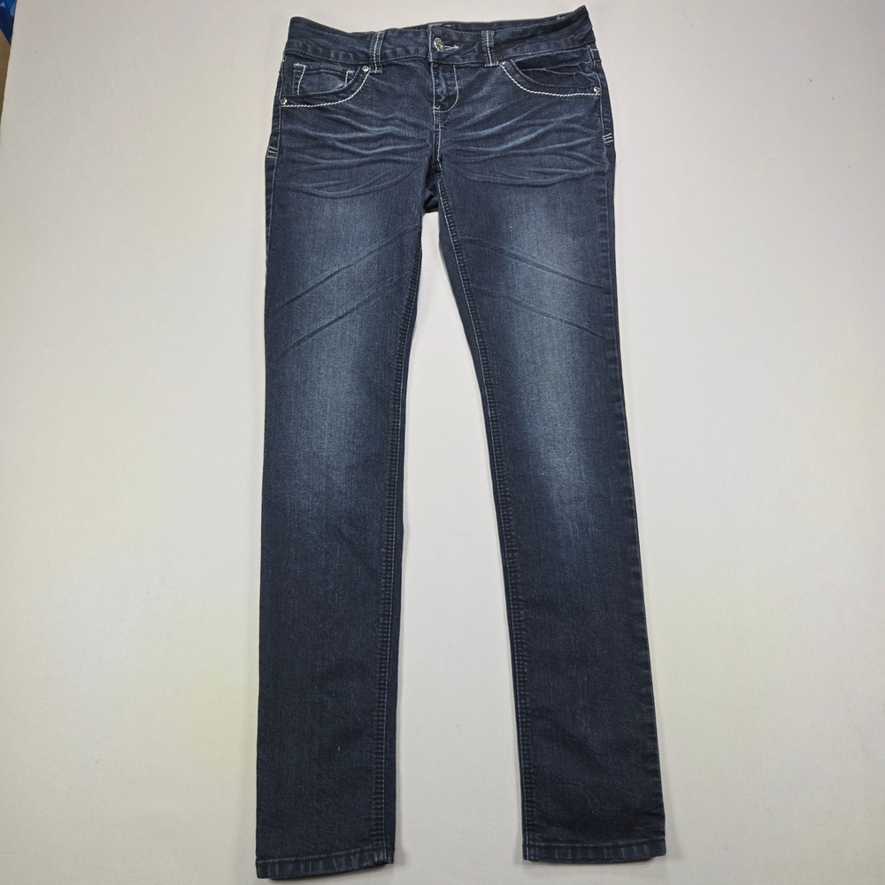 Bongo Jeans London Special Edition Skinny Dark Wash Flap Pocket Women Size 9